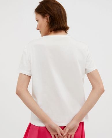  MAX&Co. - Áo thun nữ cổ tròn tay ngắn đính đá Voghera 