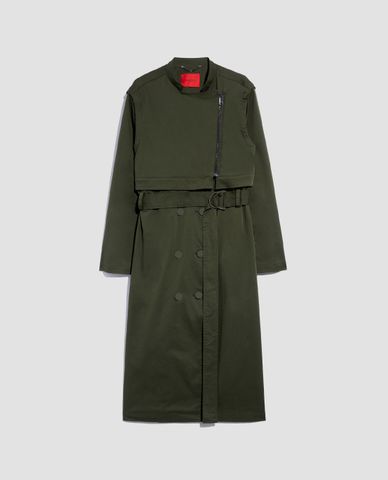  MAX&Co. - Áo khoác kiểu nữ dáng dài thời trang Techno Cotton Trench 