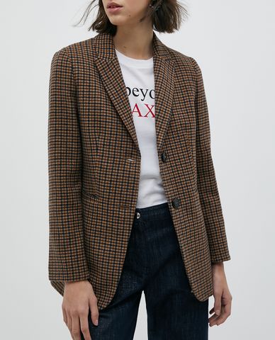 MAX&Co. - Áo blazer nữ cài nút tay dài Flannel 