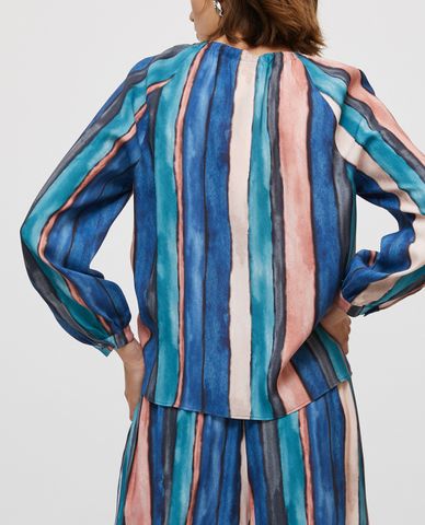  MAX&Co. - Áo kiểu nữ tay dài Drawstring Neckline 