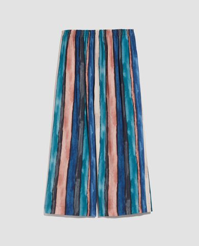 MAX&Co. - Quần kiểu nữ ống rộng Watercolour Stripe 