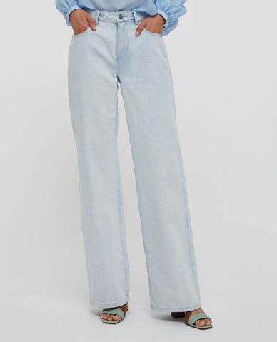  MAX&Co.- Quần jeans nữ phom ống rộng thời trang 