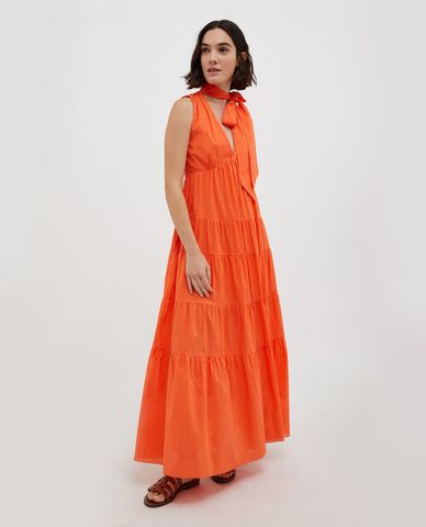  MAX&Co. - Đầm sát nách maxi xếp li cổ V Minore 