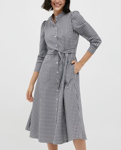  MAX&Co.- Đầm midi tay dài cổ trụ phối thắt lưng Elios 