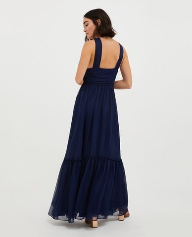  MAX&Co. - Đầm xếp li maxi cổ yếm Sintonia 