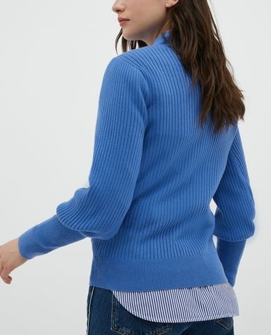  MAX&Co. - Áo sweater nữ tay dài cổ tròn Puffed Cuffs 