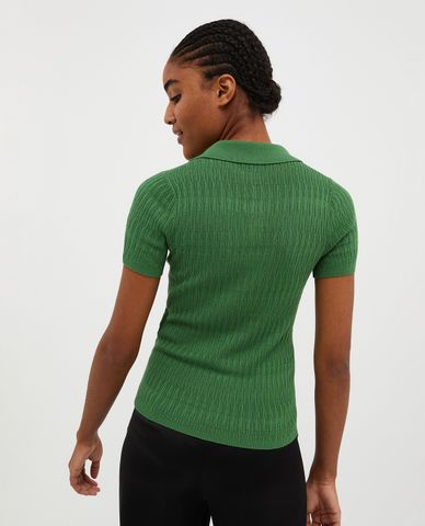  MAX&Co. - Áo polo nữ dệt kim tay ngắn Sigma 