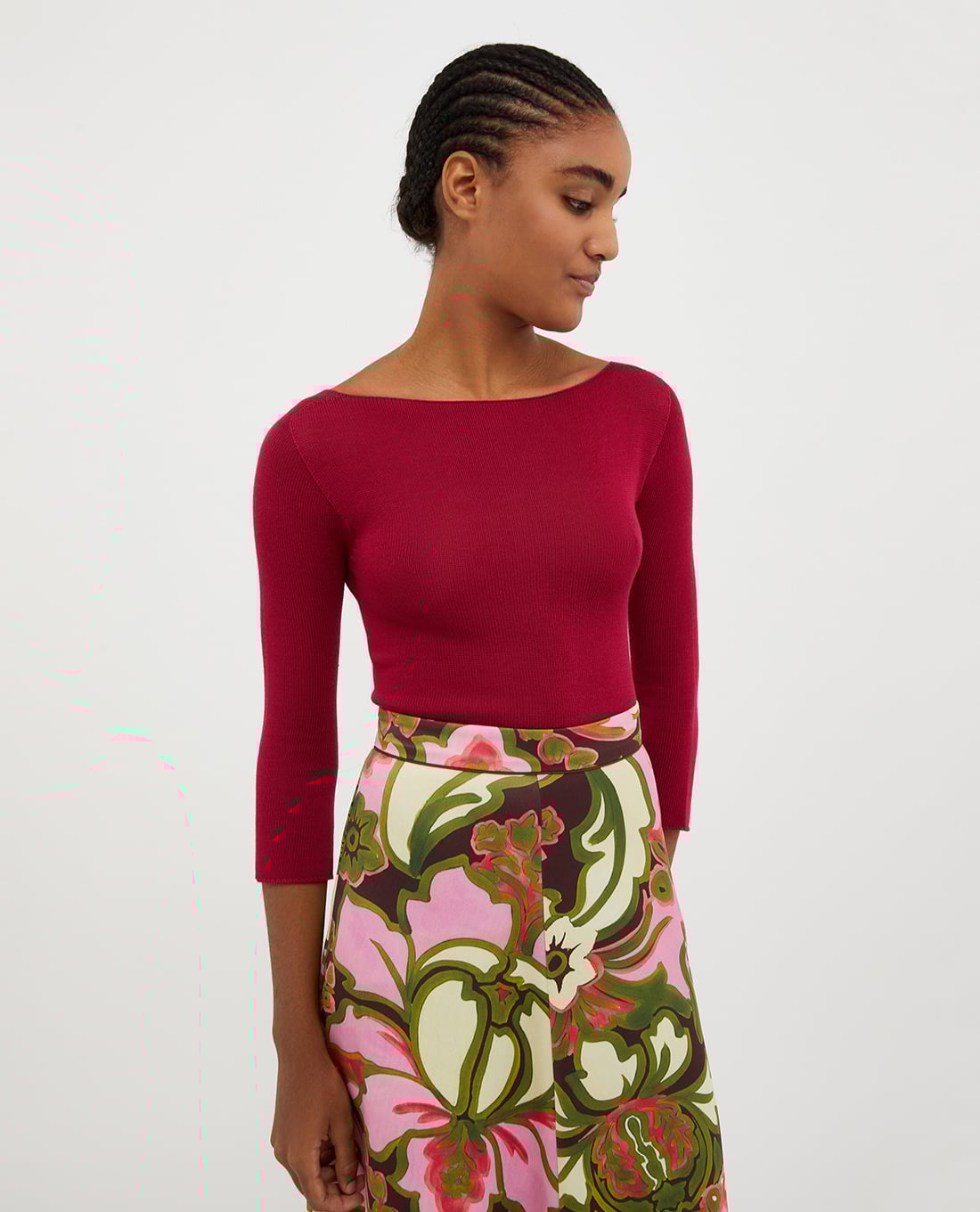 MAX&Co. - Áo dệt kim nữ cổ thuyền tay dài Esile