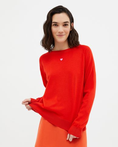  MAX&Co. - Áo dệt kim nữ cổ tròn tay dài Doberman 