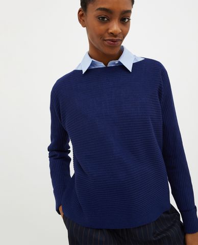  MAX&Co. - Áo dệt kim nữ cổ thuyền tay dài Scambio 