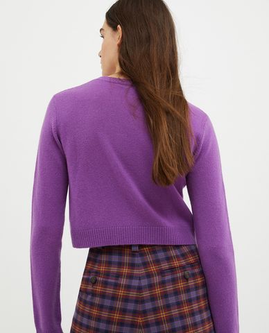  MAX&Co. - Áo dệt kim nữ cổ tròn tay dài Byebye 