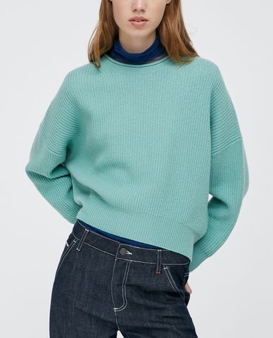  MAX&Co. - Áo len nữ cổ tròn tay dài Pure Wool 