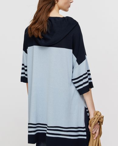  MAX&Co. - Áo hoodie nữ tay lỡ phối mũ Oversized Cotton Silk 