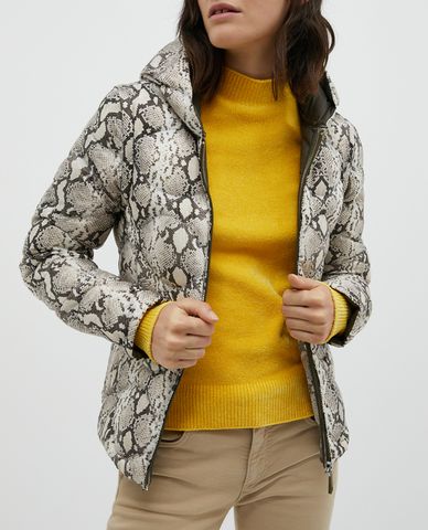  MAX&Co. - Áo khoác kiểu nữ chần bông phối mũ trùm Organino 