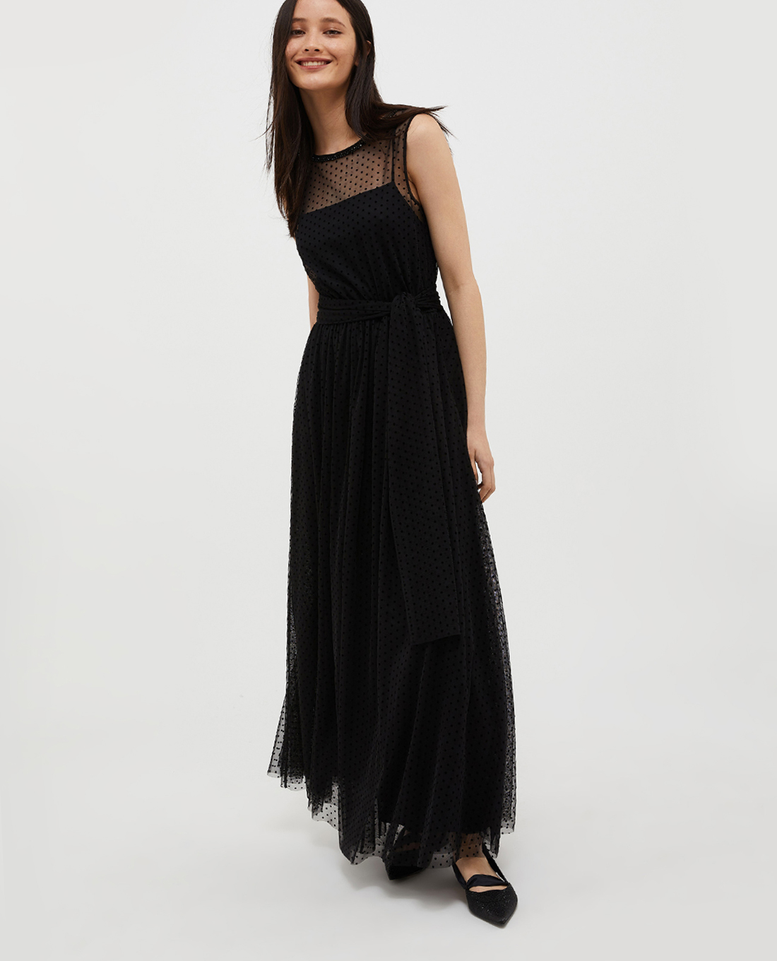 MAX&Co. - Đầm sát nách maxi xếp li nữ tính Opale