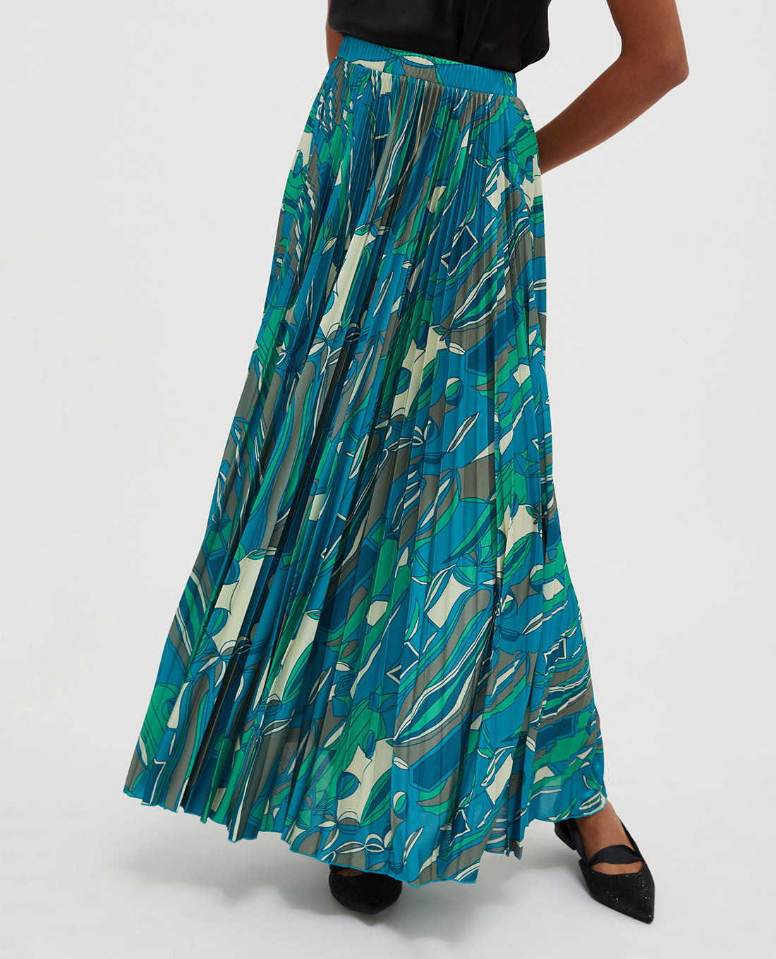 MAX&Co. - Chân váy xếp li maxi Cross