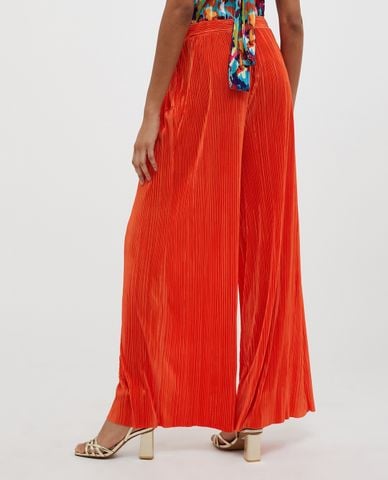  MAX&Co. - Quần nữ ống rộng xếp li lưng thun Turchino 