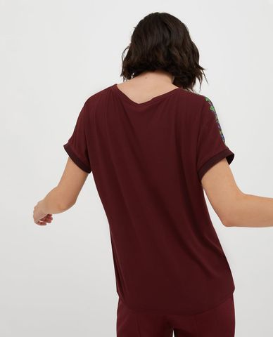  MAX&Co. - Áo dệt kim nữ cổ thuyền tay ngắn Eiffel 