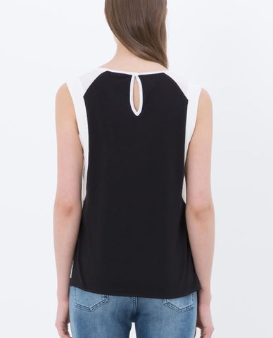  MAX&Co. - Áo kiểu nữ sát nách cổ tròn phom suông Corda 