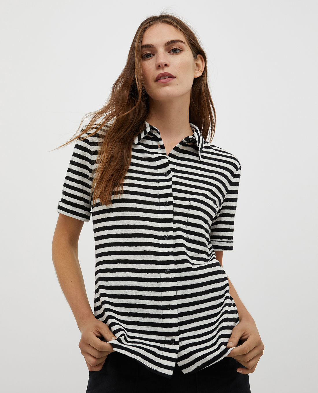 MAX&Co. - Áo sơ mi nữ tay ngắn Fard