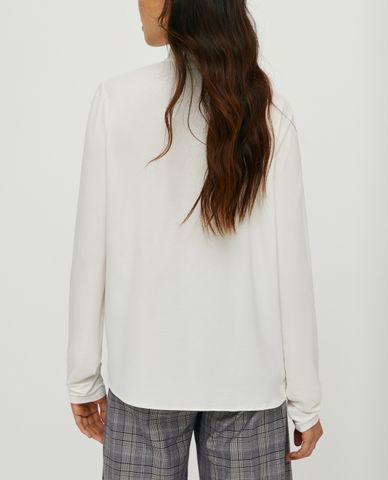  MAX&Co. - Áo kiểu nữ tay dài phối nơ cột ở cổ Silk And Jersey 