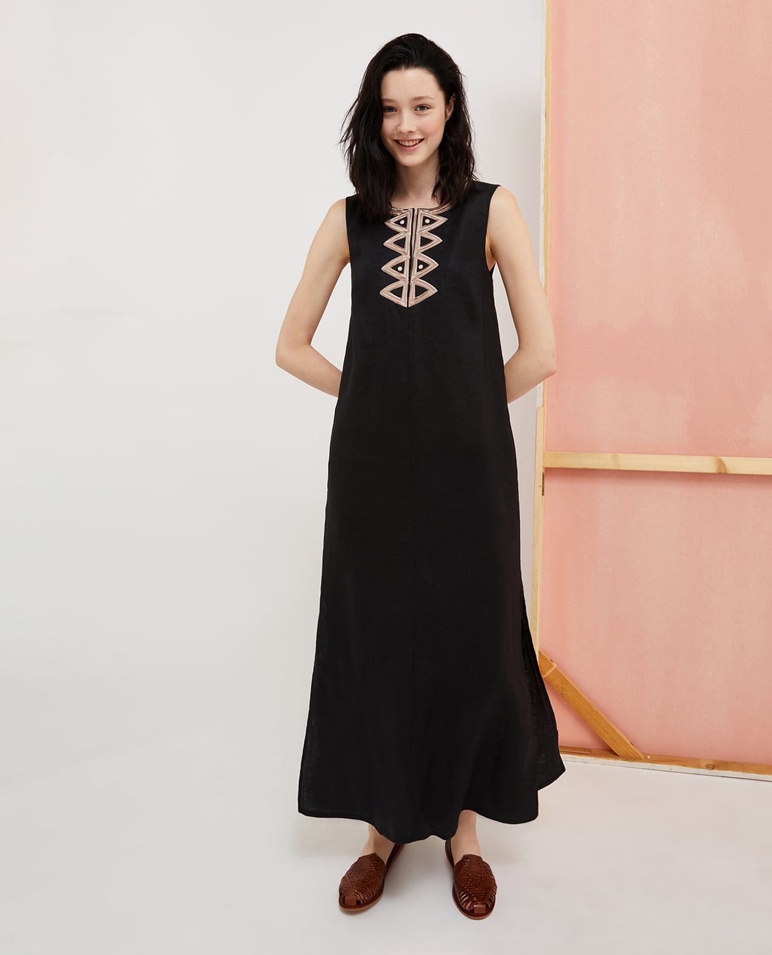 MAX&Co. - Đầm sát nách maxi cổ tròn Dakar