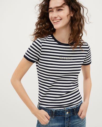  MAX&Co. - Áo thun cổ tròn tay ngắn phối logo Logotee 