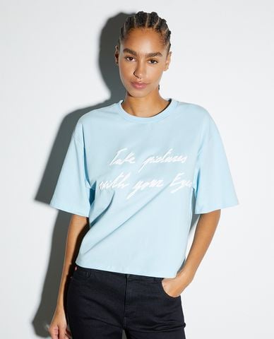  MAX&Co. - Áo thun nữ cổ tròn tay ngắn Boxyclaim 