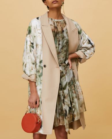  MAX&Co. - Áo blazer nữ tay dài Reversible Twill And Satin 