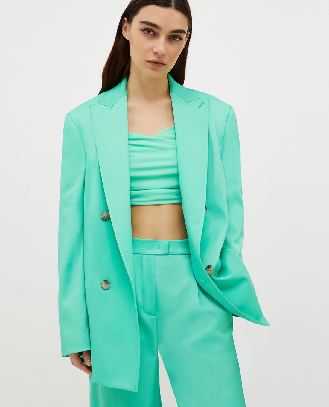 MAX&Co. - Áo blazer nữ tay dài phối nút cài Candela