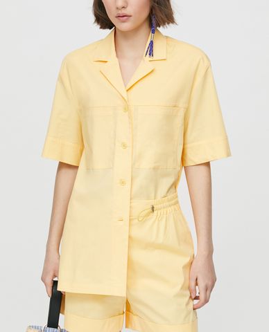  MAX&Co. - Áo sơ mi nữ ngắn tay Poplin Bowling 