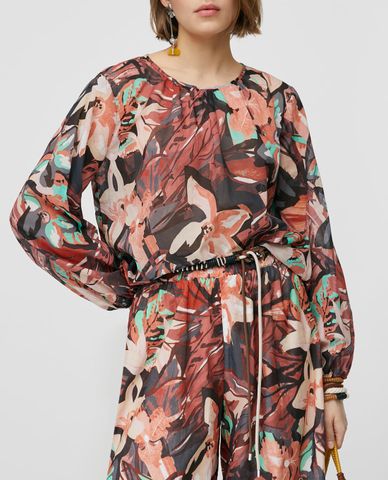  MAX&Co. - Áo kiểu nữ phom suông tay dài Cotton Voile 