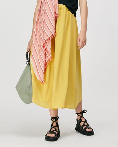  MAX&Co. - Quần culottes nữ lưng thun Pure Silk 