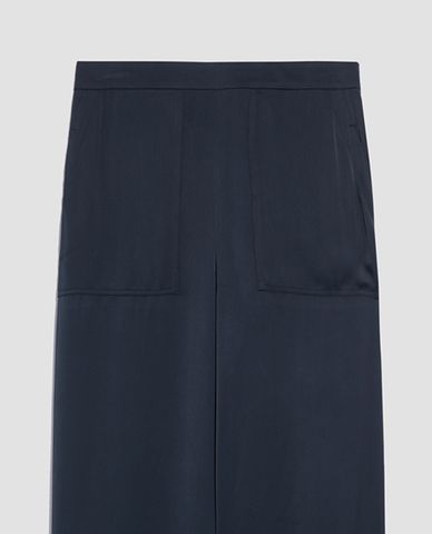  MAX&Co. - Quần kiểu nữ ống rộng Satin Palazzo 