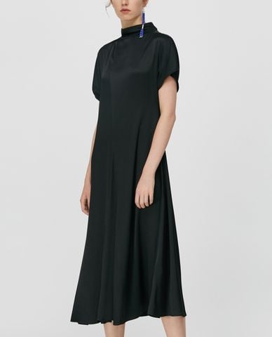  MAX&Co. - Đầm midi xếp li cổ cao Bow Neckline 