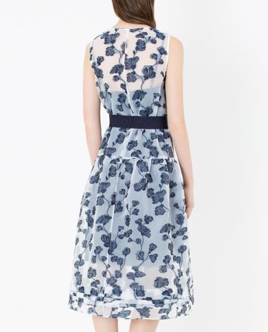  MAX&Co. - Đầm midi sách nách cổ tròn phối thắt lưng Penisola 