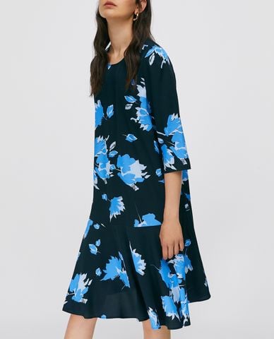  MAX&Co. - Đầm mini cổ tròn tay lỡ Twill Flared 