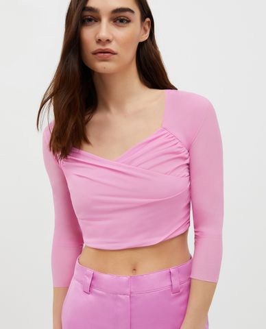  MAX&Co. - Áo croptop nữ cổ V tay lỡ Virginia 