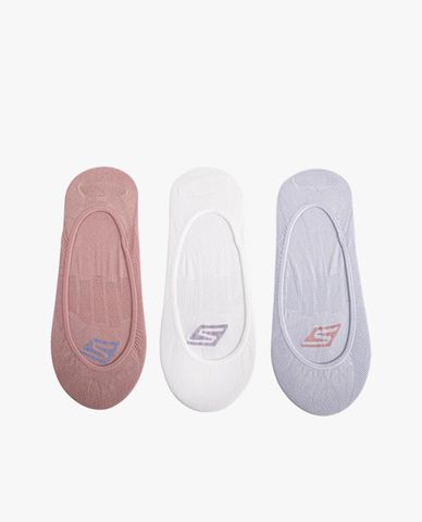  SKECHERS - Set 3 đôi vớ nữ cổ thấp thời trang Microfiber 