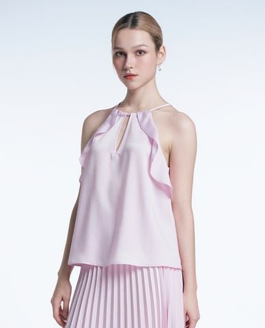  GIGI - Áo yếm phối bèo kèm dây rút điệu đà 