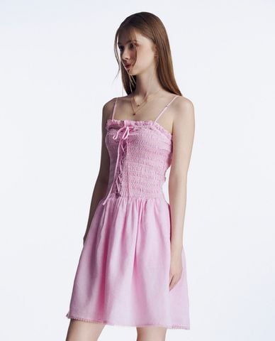  GIGI - Đầm hai dây mini phối dây đan chéo năng động 