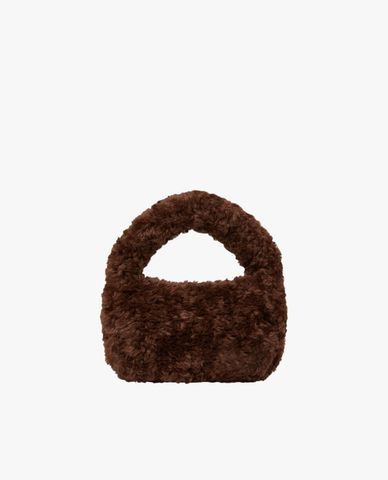  NERDY - Túi xách nữ phối lông Curly Fur 2Way Hobo 