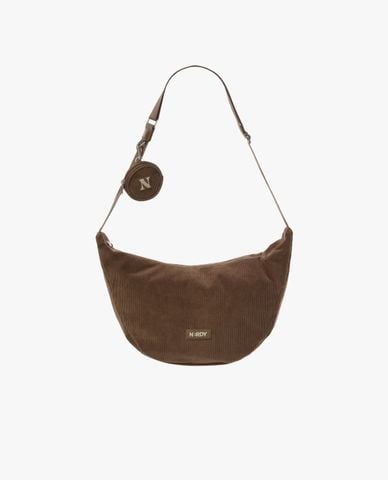  NERDY - Túi đeo chéo nữ phom chữ nhật Corduroy Hobo 