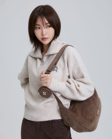 NERDY - Túi đeo chéo nữ phom chữ nhật Corduroy Hobo 