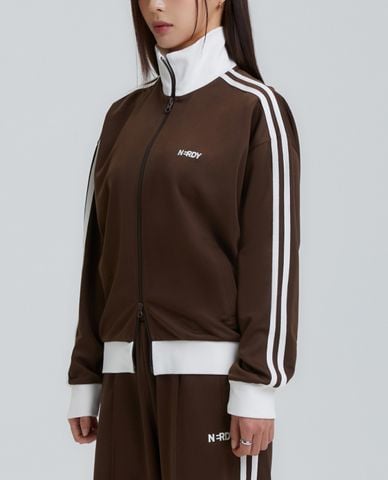  NERDY - Áo khoác thể thao unisex cổ trụ tay dài Classic Ny Track 