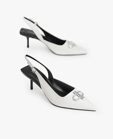  PEDRO - Giày cao gót nữ bít mũi Icon Leather Pointed 