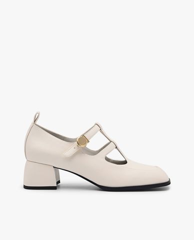  PEDRO - Giày cao gót nữ bít mũi đế trụ hiện đại 