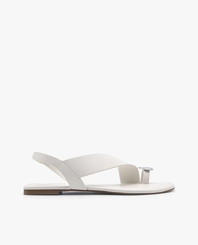  PEDRO - Giày sandals nữ đế bệt xỏ ngón Embellished Toe Ring 