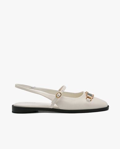  PEDRO - Giày sandals nữ đế thấp Jean Leather 