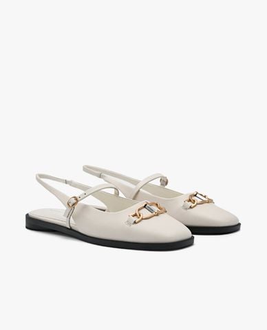  PEDRO - Giày sandals nữ đế thấp Jean Leather 